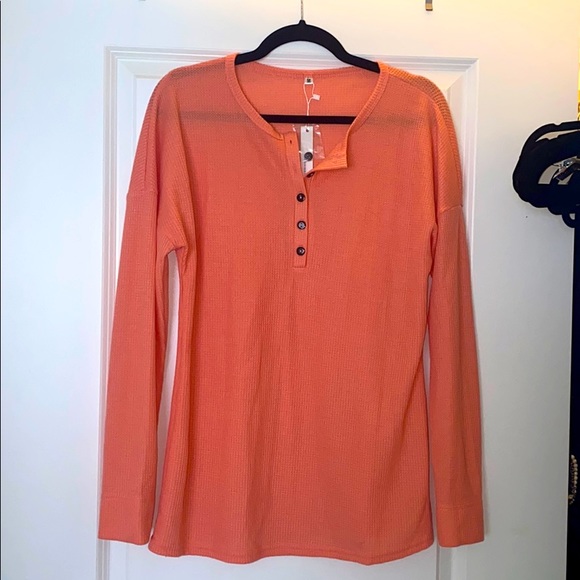Peach colored button up - Picture 1 of 1